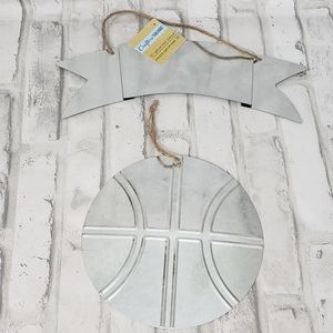 2pcs Customizable Galvanized Sports Plaques-Basketball